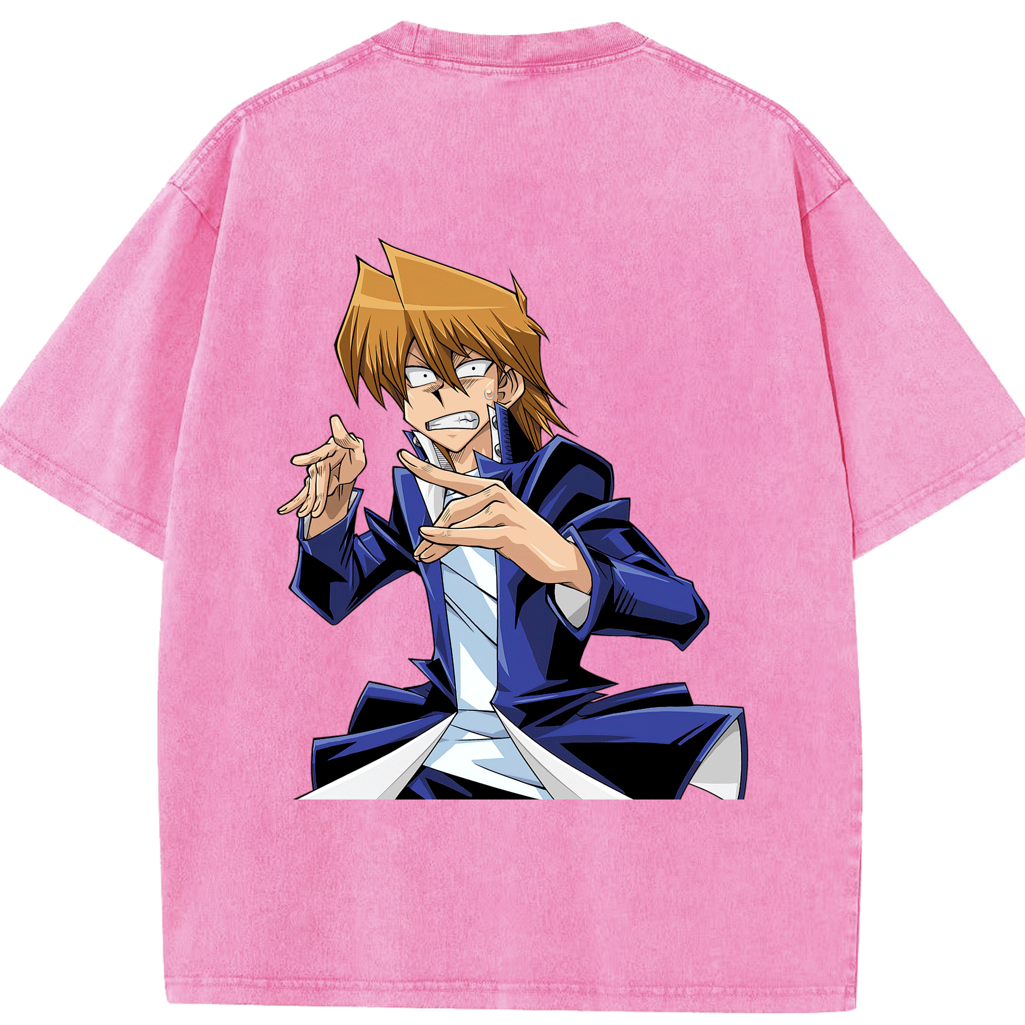 （画像用） 遊☆戯☆王 Yu-Gi-Oh! 綿100% ヴィンテージ風 半袖Tシャツ（背面プリント）